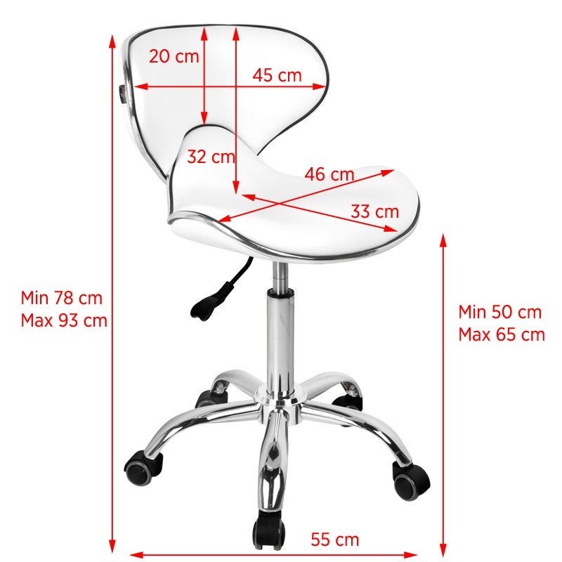 Behandelkruk DeLuxe Wit