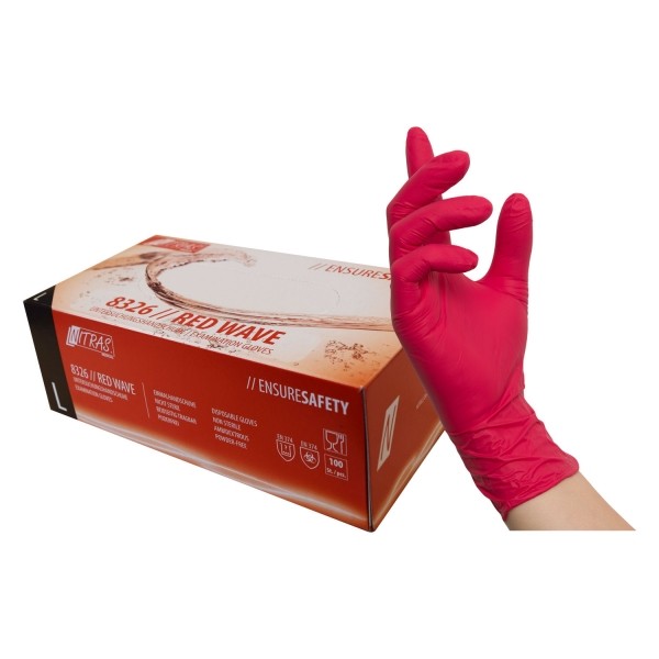 Nitril Handschoenen Rood