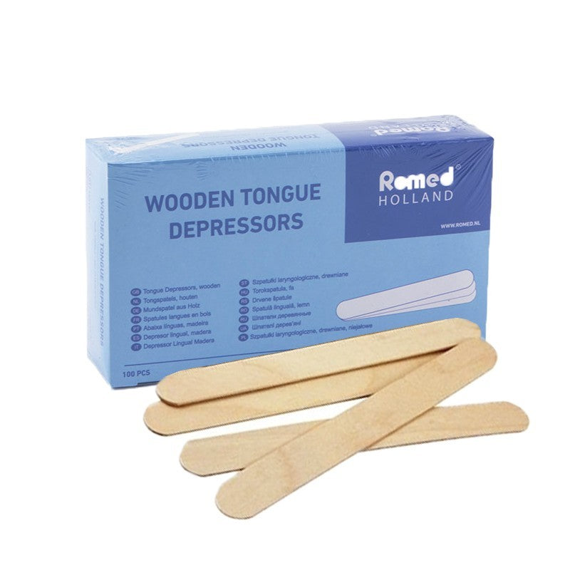 Hout spatels 100 st.